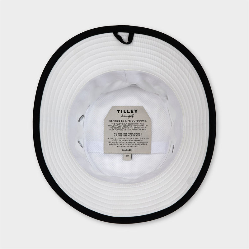 Tilley Wide Brim Bucket Hat White/Black