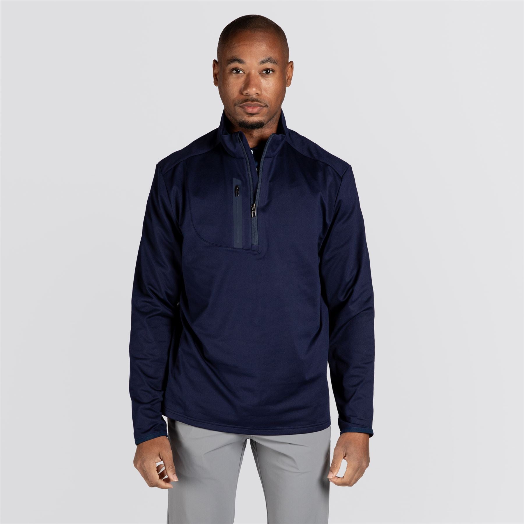 RLX Half Zip Stretch Jersey Pullover Refined Navy