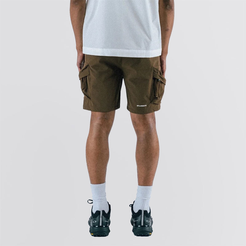 Numeric Nylon Cargo Shorts Brown