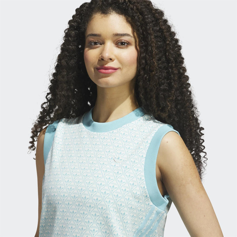 Womens Originals All Over Vest Chalk White/Light Aqua
