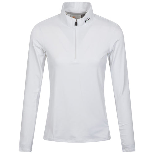 Womens Sunshine Sport Half Zip Mid Layer White - 2024