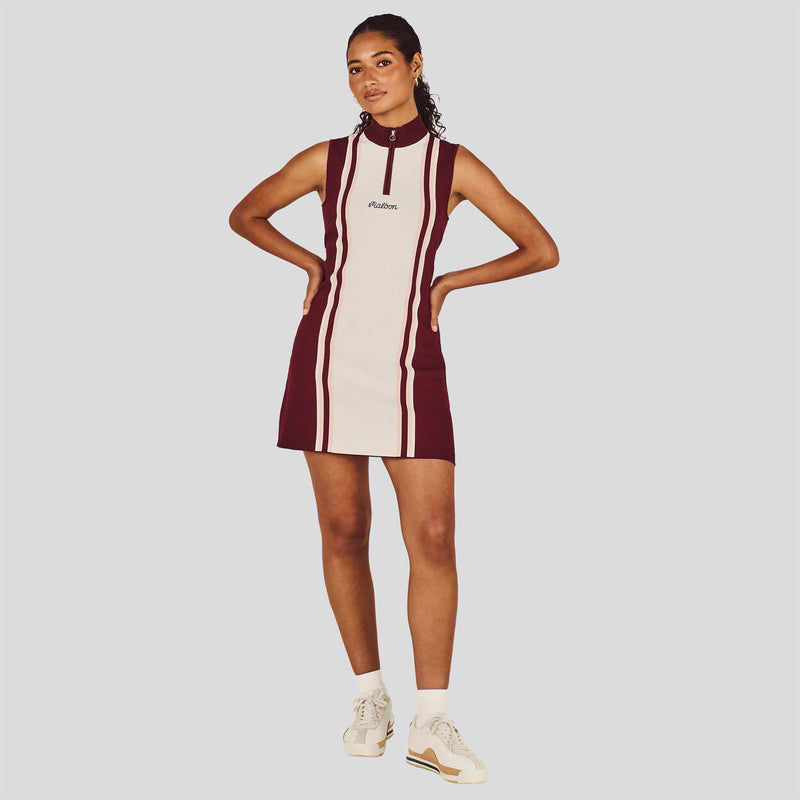 Womens Fernanda Dress Raspberry Truffle/Whisper White