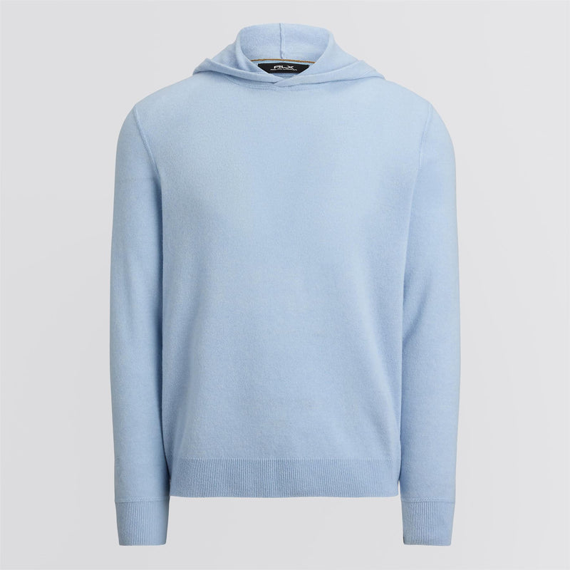 RLX Washable Cashmere Hoodie Office Blue