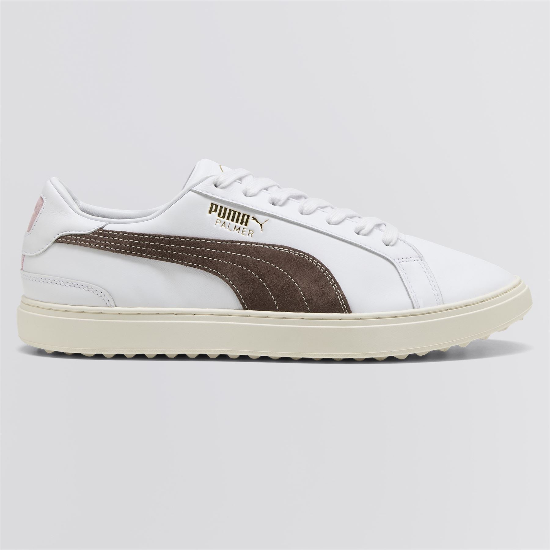 x AP Classic G Golf Shoes Puma White/Flat Bronze/Pale Pink
