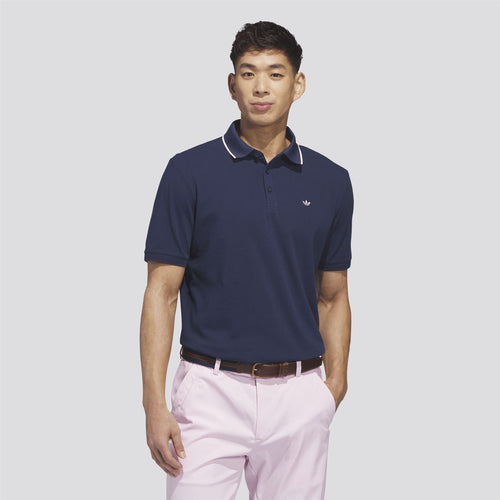Originals Twistknit Trefoil Polo Night Indigo/Chalk White