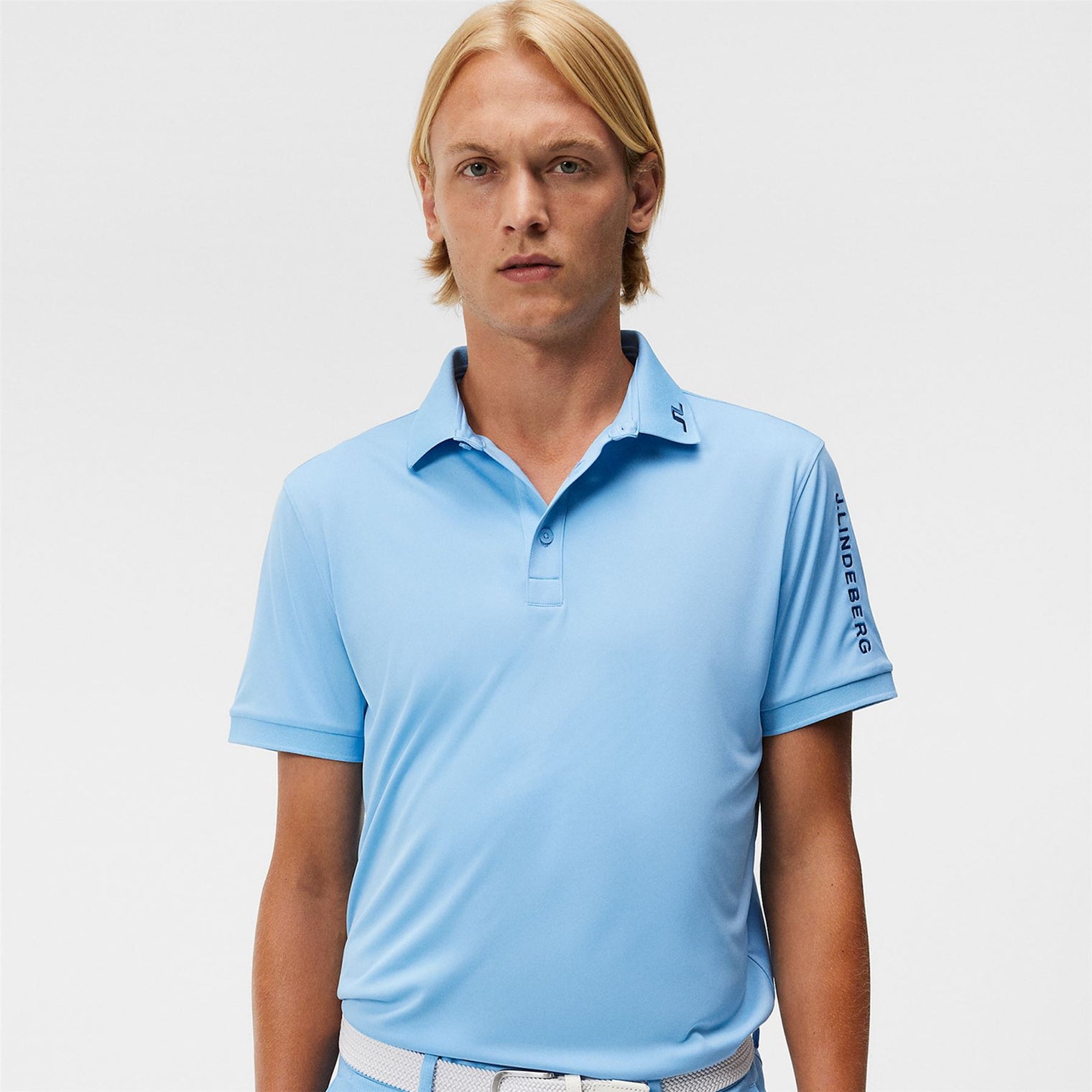 Tour Tech Slim Fit Polo Little Boy Blue AW23