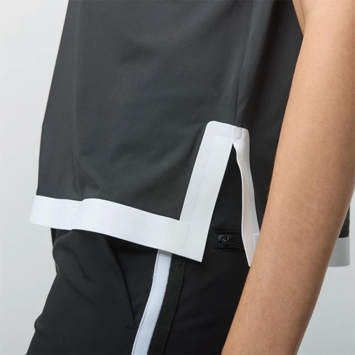 Womens Boxy Polo Navy/White