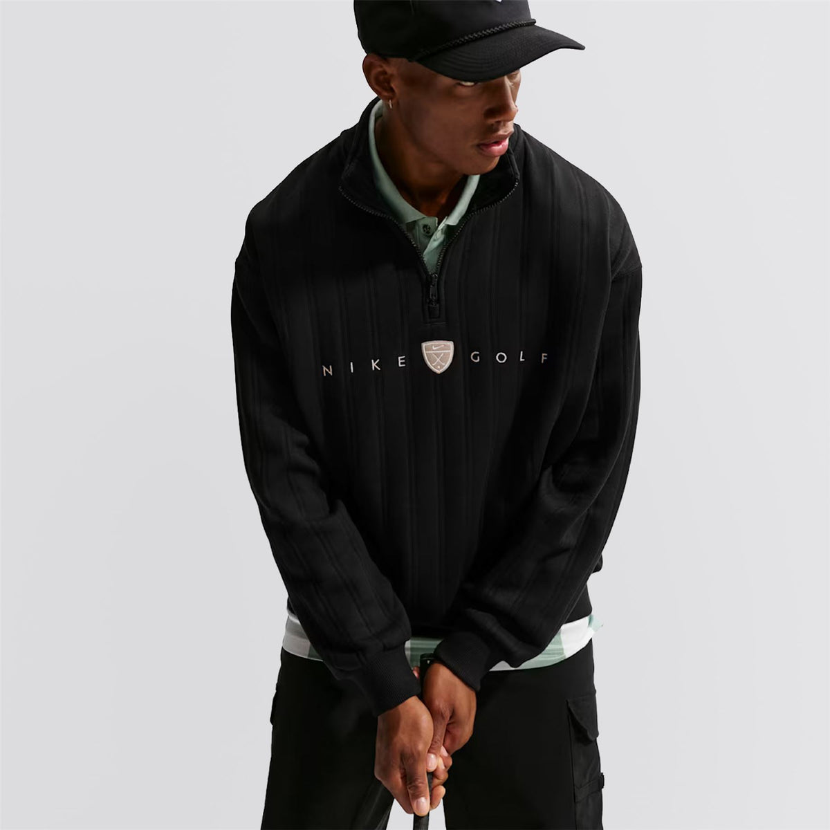 Therma-FIT Fairway Fresh Half Zip Black/Limestone