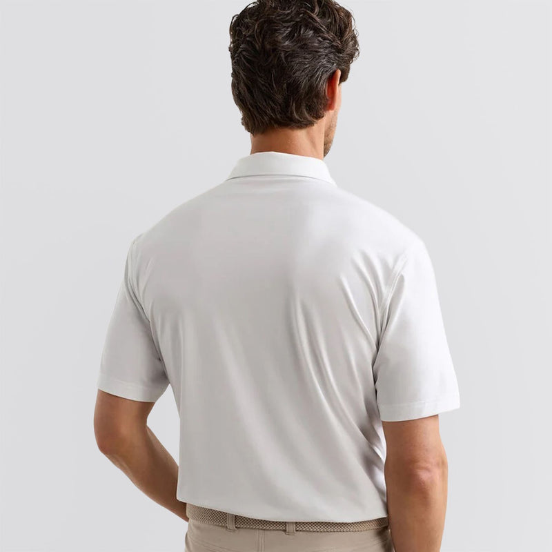 Solid Performance Jersey Polo White