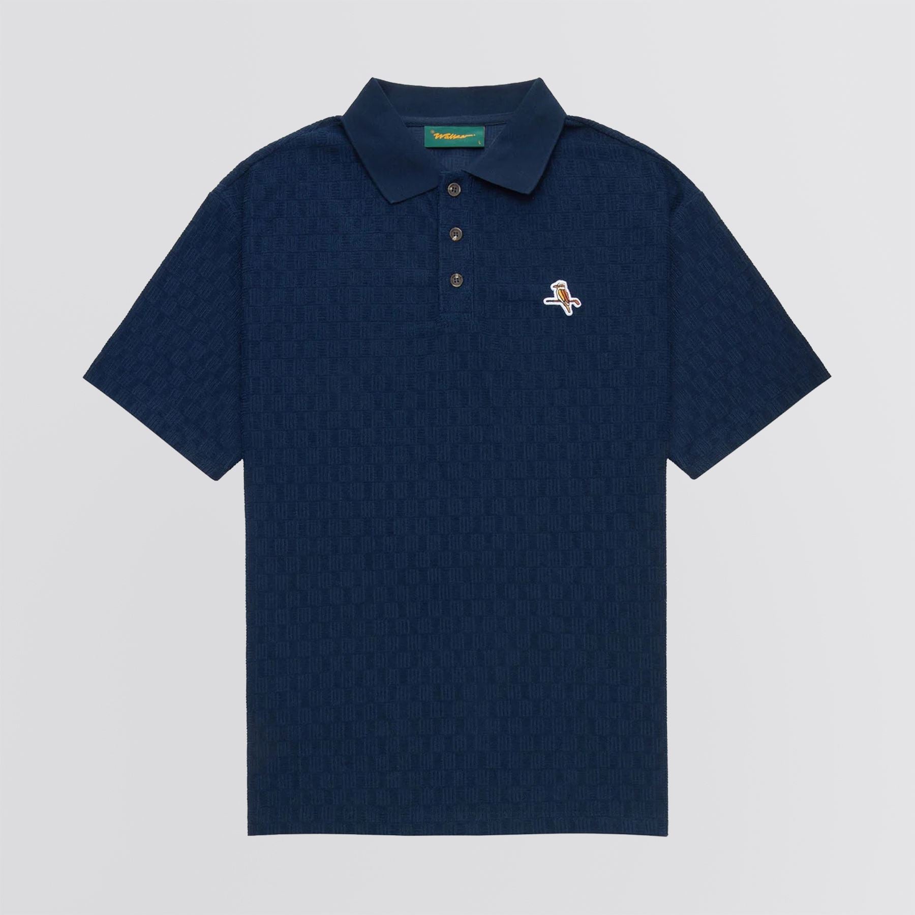 Kooka Jacquard Terry Polo Navy