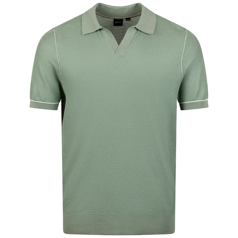 Jianluca Cotton Polo Open Green