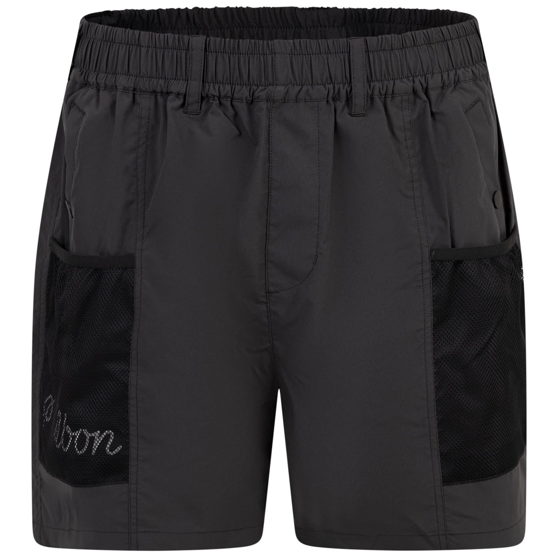 Malbon Golf Mesh Basket Pocket Shorts Onyx | TRENDYGOLFUSA.COM