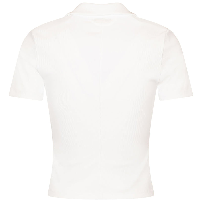 Womens Moveknit V-Neck Polo White