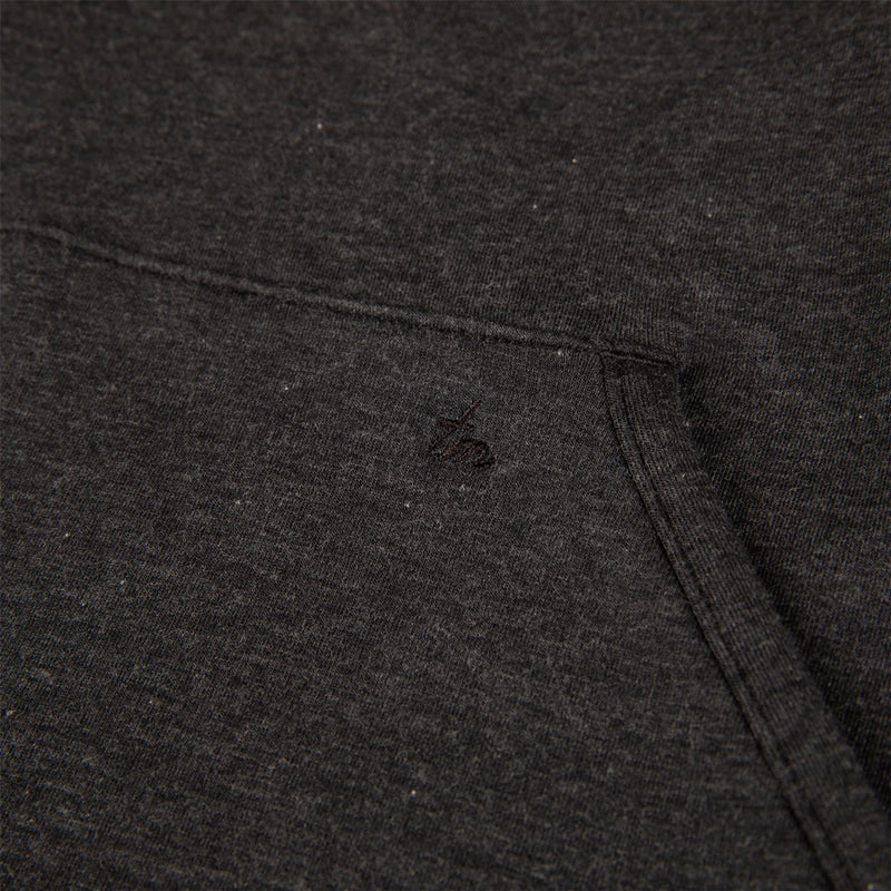 Womens Cloud Zip Hoodie Heather Black