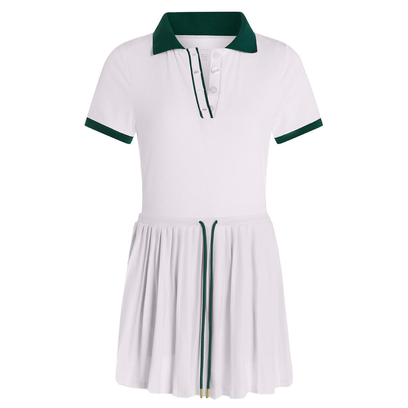 Womens Paloma Court 30 Dress White/Forest