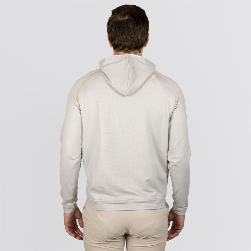 Pine Houndstooth Performance Hoodie Gale Gray