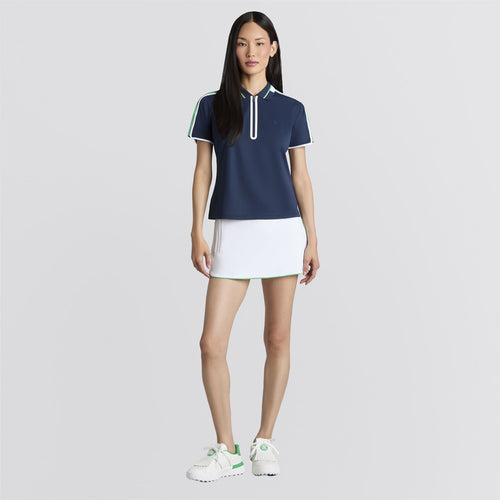 3D Tulip Hem Tech Pique Skort Snow