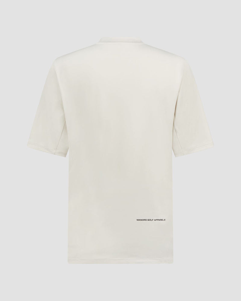 Course Mock Neck Polo Pebble