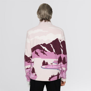J.Lindeberg Sammie Pile Lightweight Jacket Landscape Fleece Purple