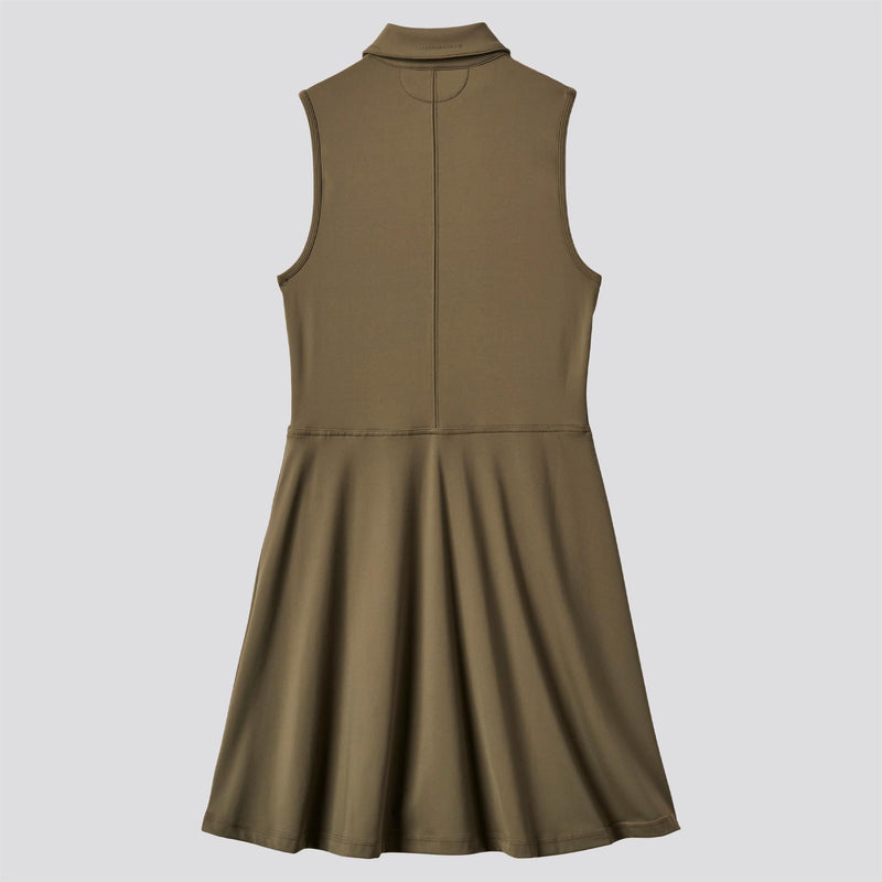 Womens Moveknit SL Zip Dress 2.0 Grape Leaf