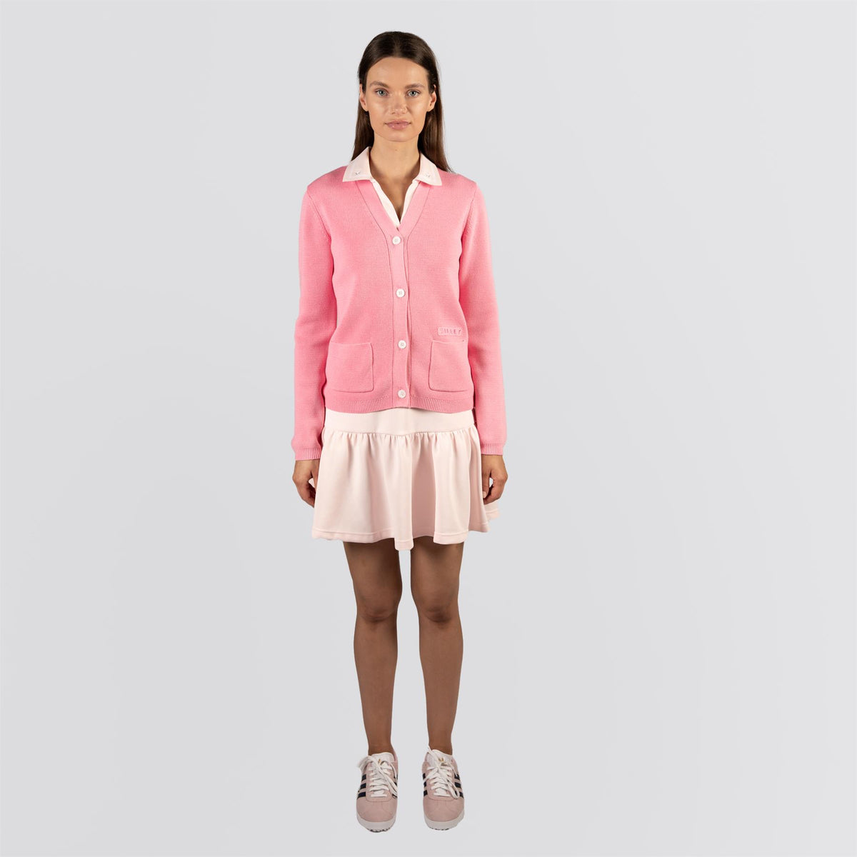 Womens Cotton Milano Cardigan Pink