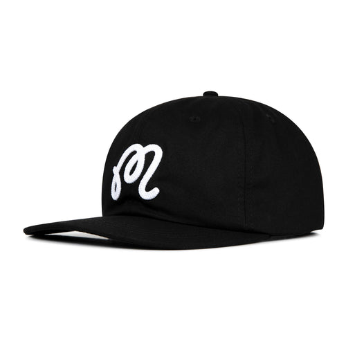 M Script Chainstitch Painters Cap Black - SS25