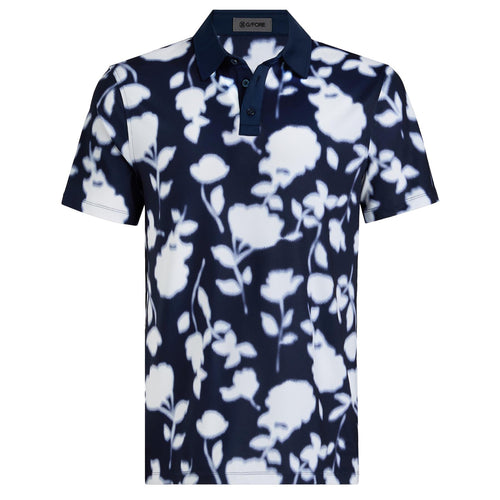 Blur Floral Tech Jersey Polo Twilight - SS25