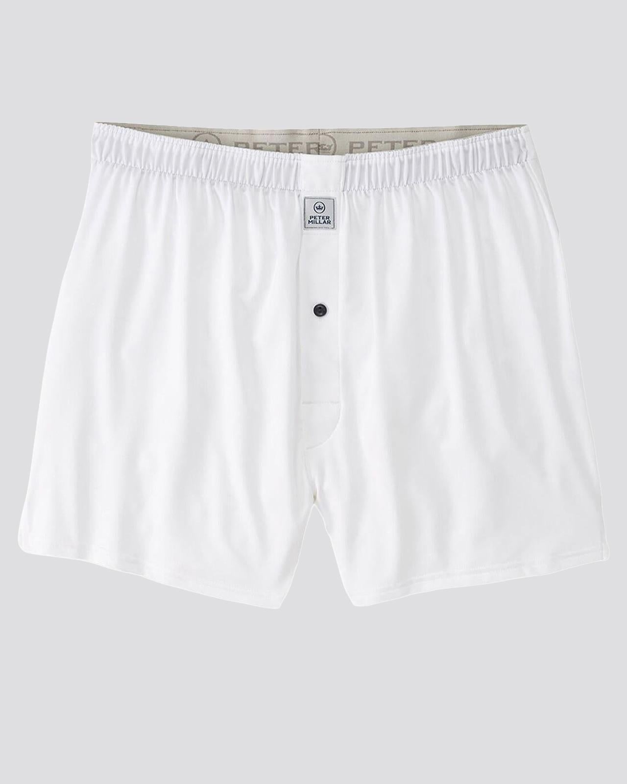 Solid Performance Boxer Shorts White