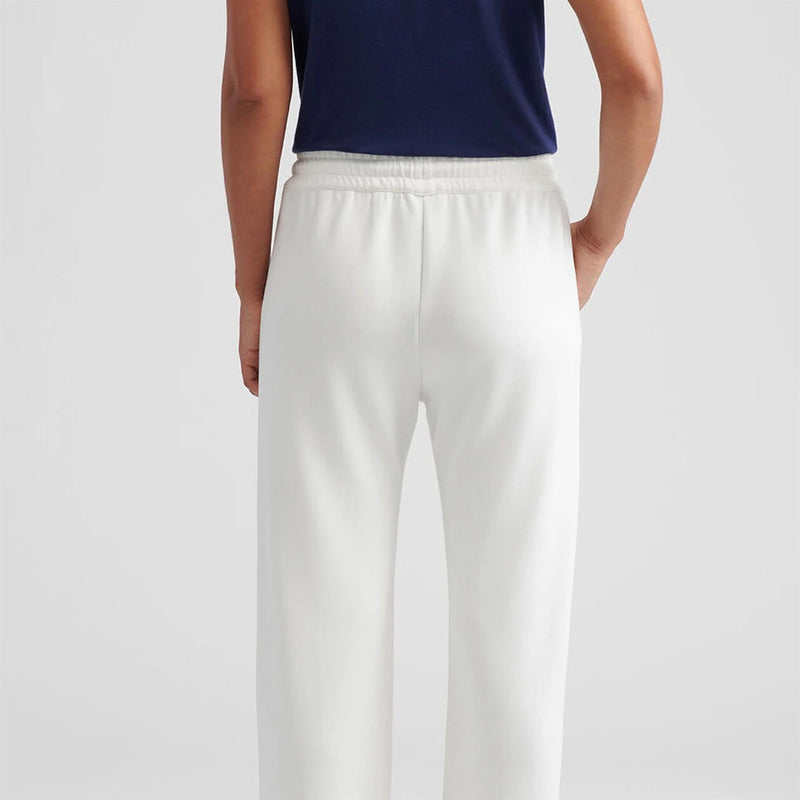 Womens Flora Knit Track Pants Soft White