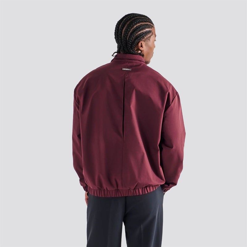 Noah Half Zip Pullover Red Mahogany