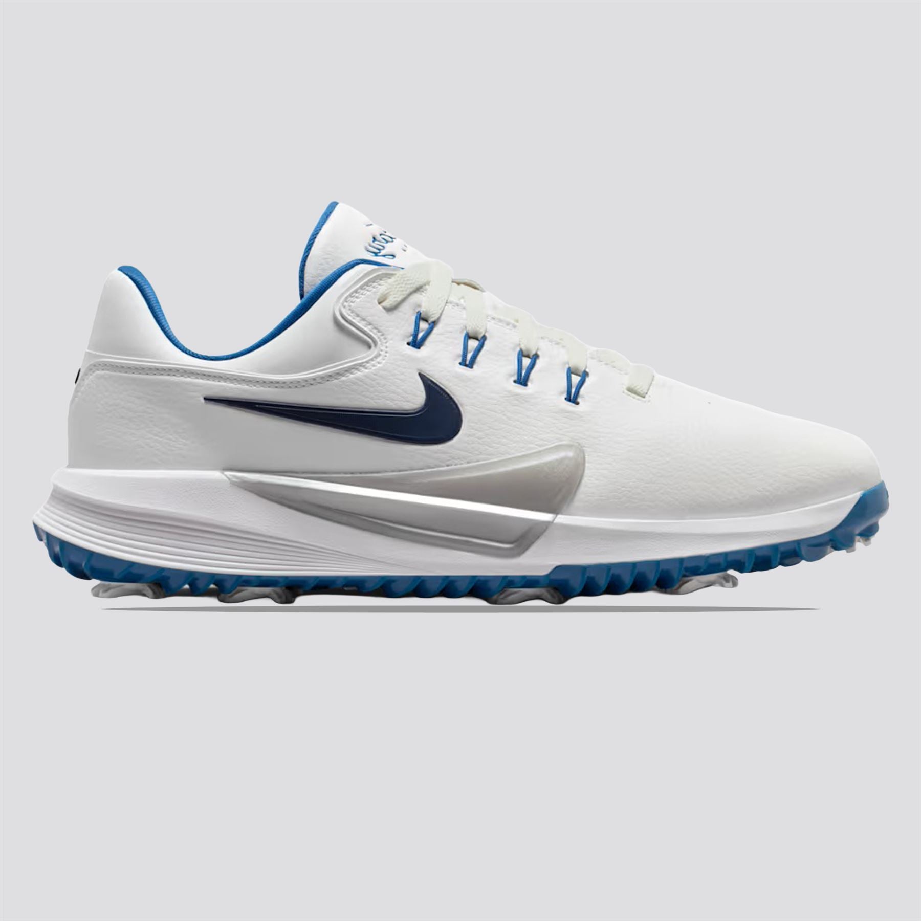 Victory Pro 4 Spiked Golf Shoes Summit White/Obsidian/Court Blue