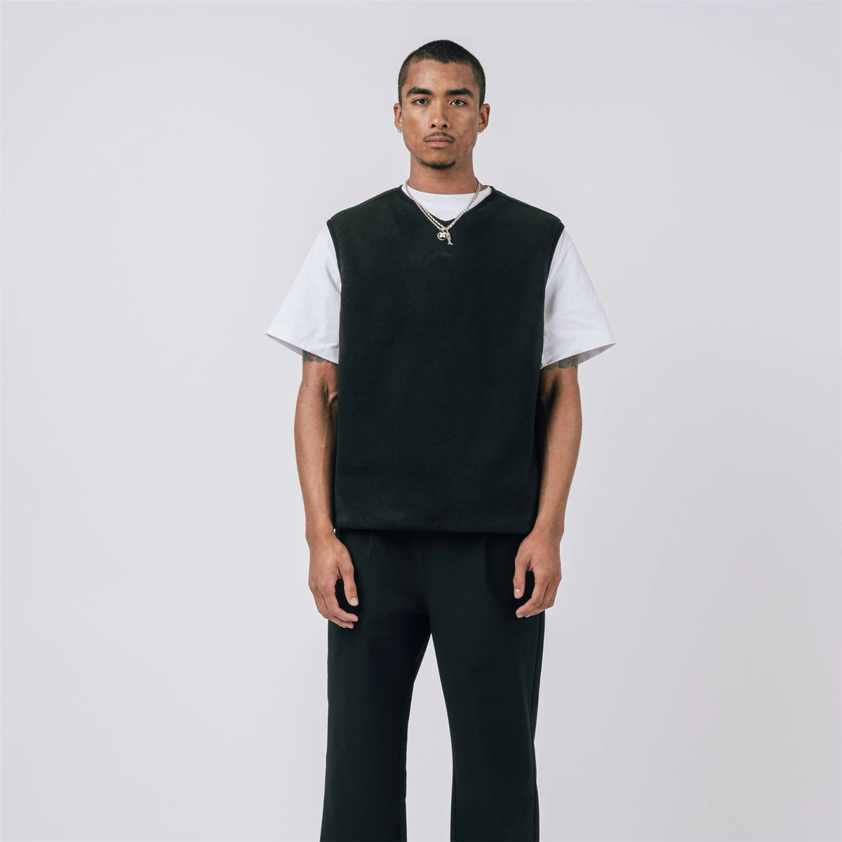 Ardens Polar Fleece Vest Black