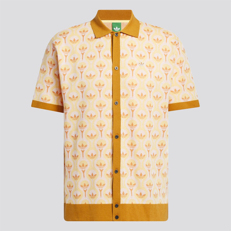 Originals Knit Polo White/Ice Tangerine/Dusky Orange