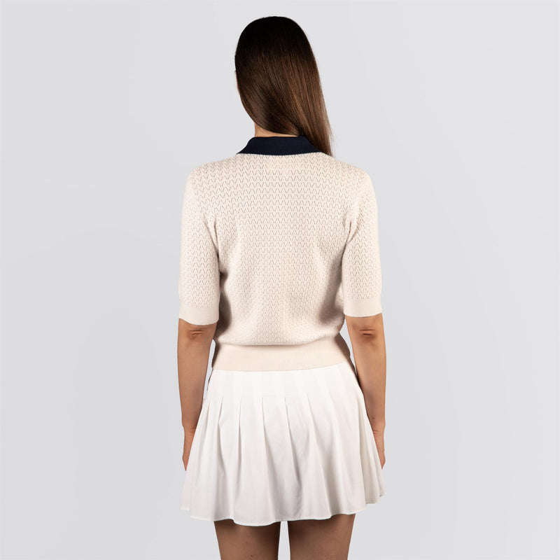 Womens Christy Polo Pinky White/Legacy Navy