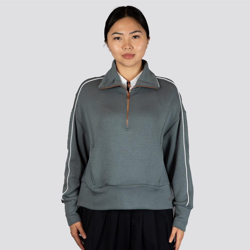 Womens Vacay Quarter Zip Mid Layer