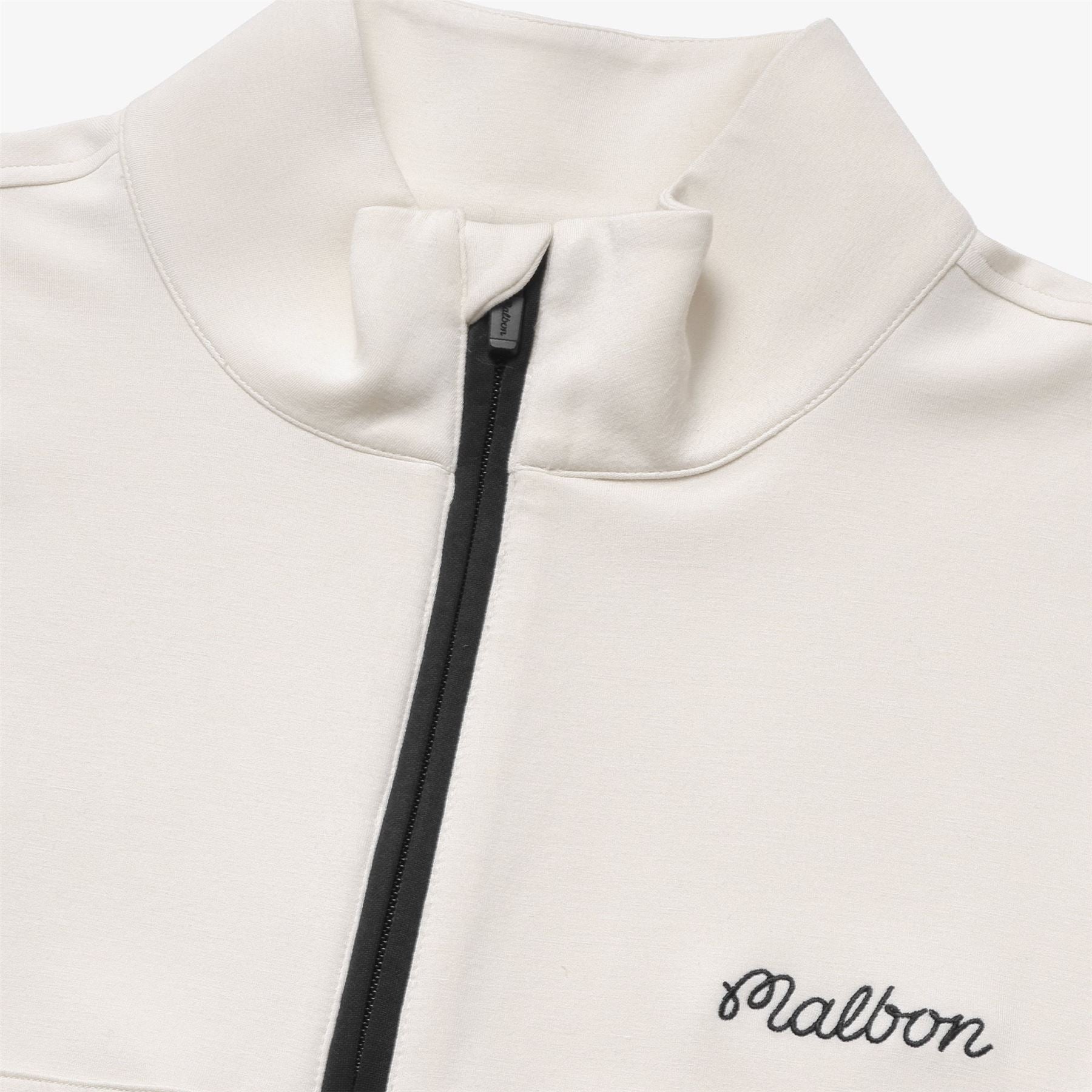 Malbon Golf Carson Poly Quarter Zip Mid Layer Sandstone