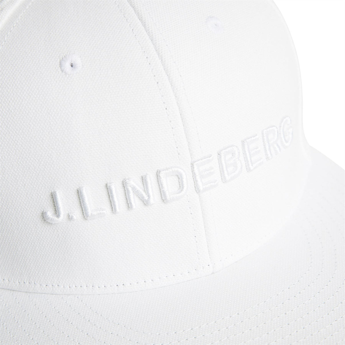 Flat Peak Cotton Twill Cap White