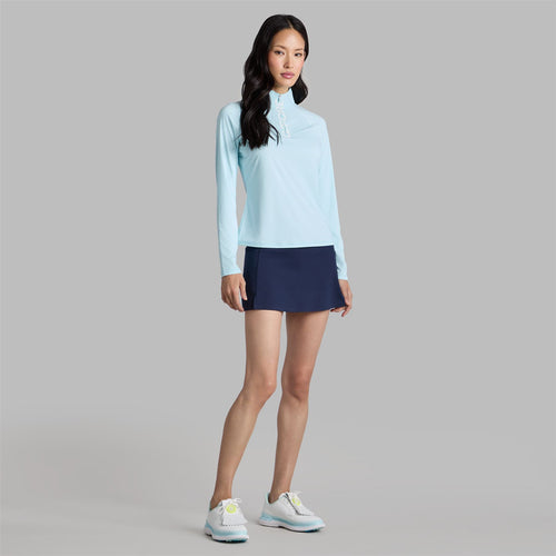 Womens Silky Tech Nylon Raglan Pullover Daybreak