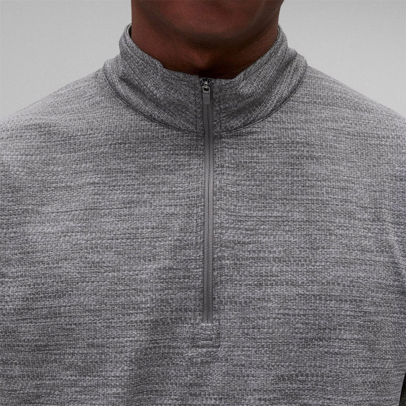 Solotex Mesh Tiebreak Quarter Zip Carbon