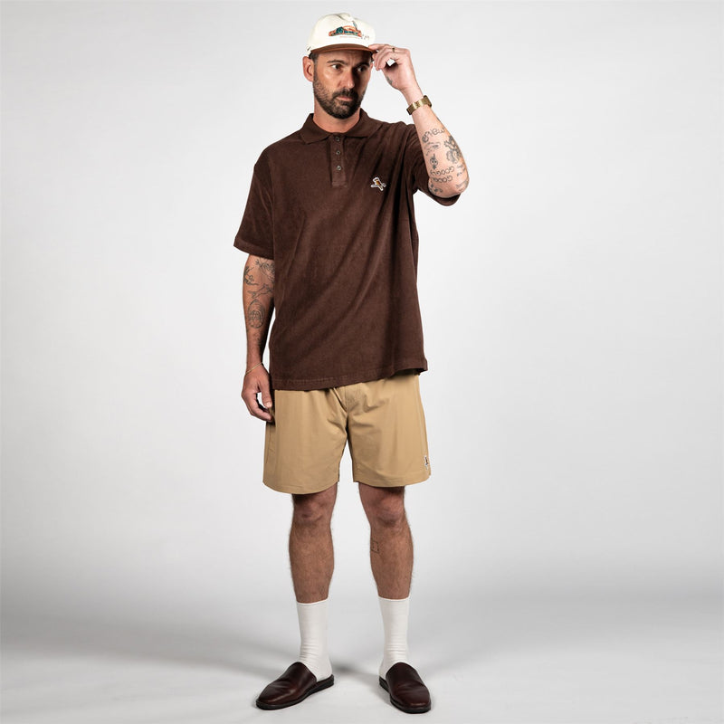 Kooka Terry Polo Deep Chocolate