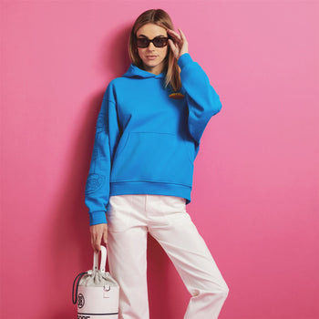 G/FORE Mother Golfer Oversized French Terry Hoodie Catalina