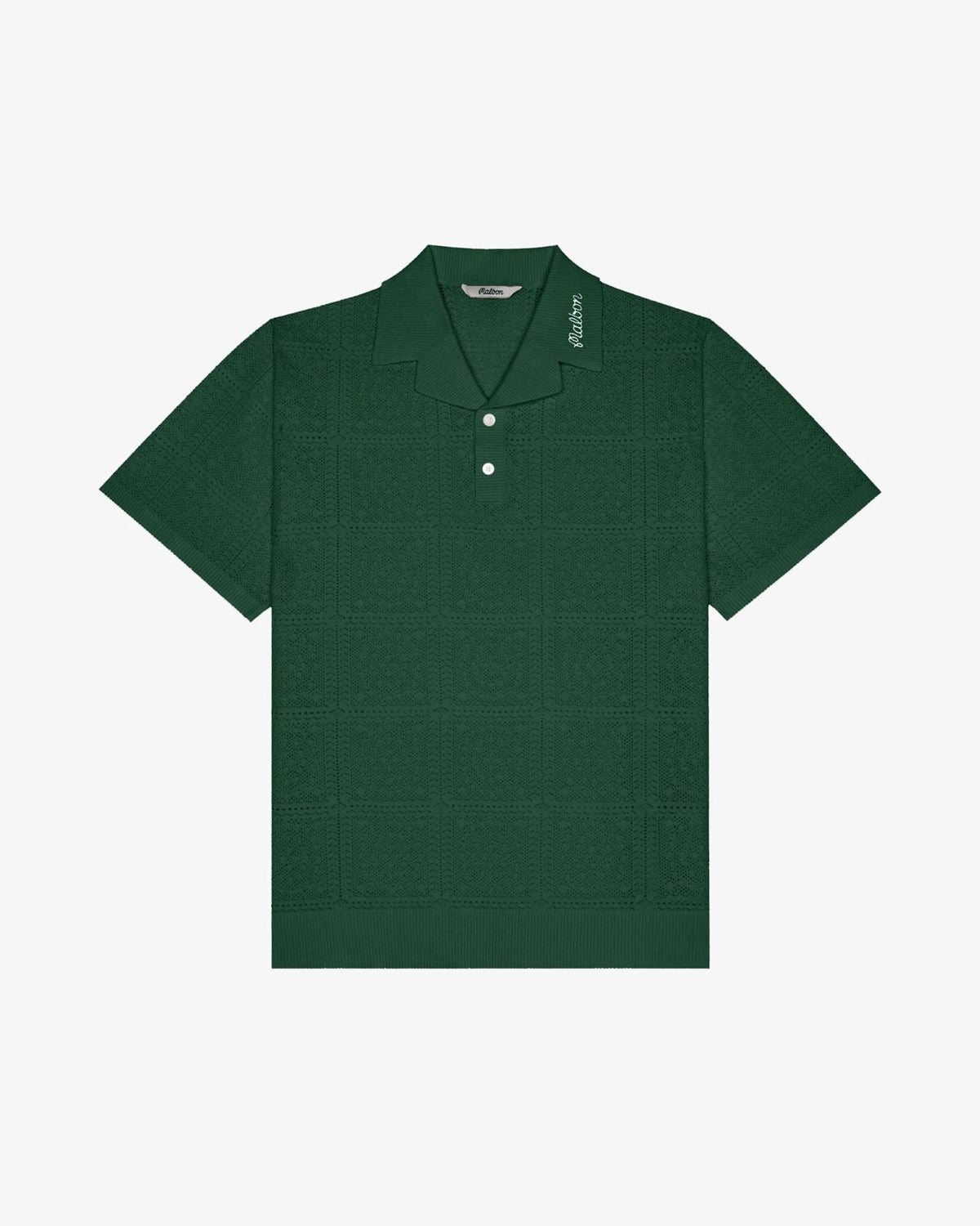Resort Crochet Polo Green