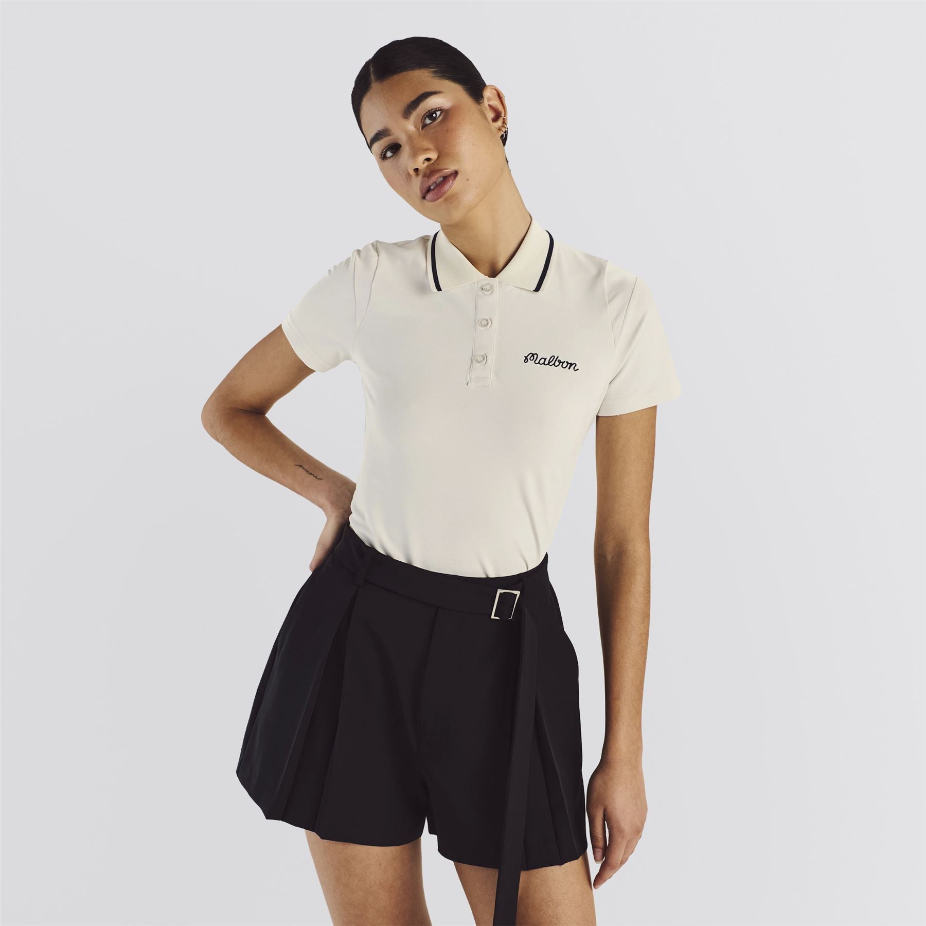 Womens Paloma Polo White/White