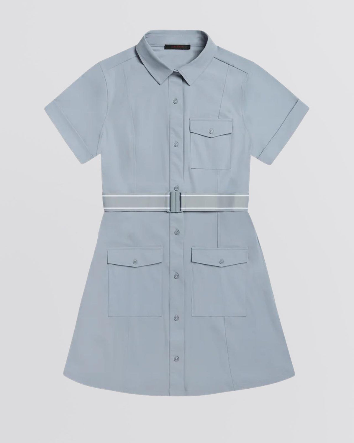 Womens Phoenix Belted Shirt Dress Bluestone