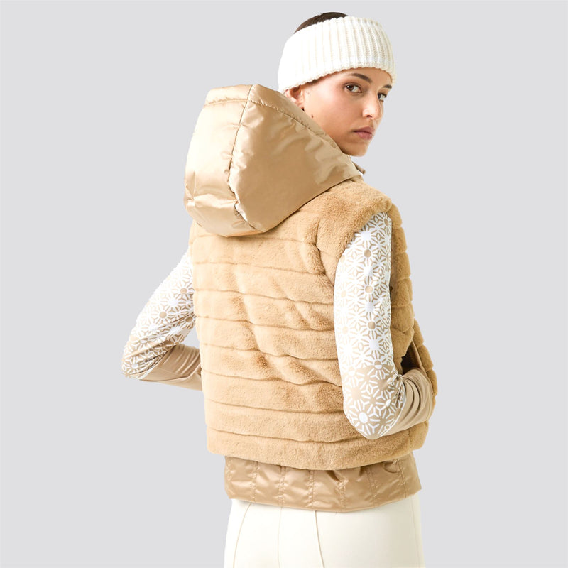 Womens Yumi Outdoor Vest Beige
