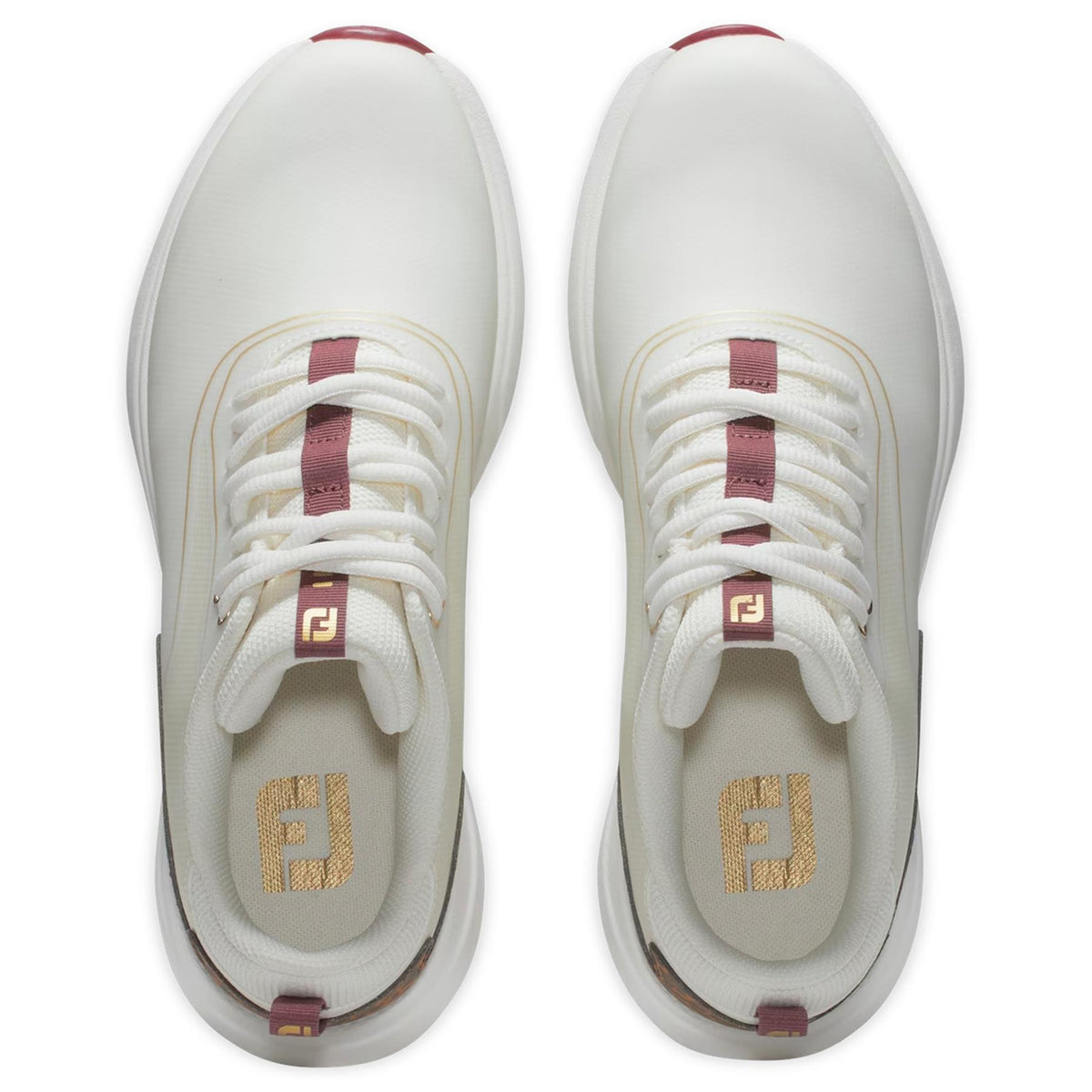 Womens Performa Spikeless Golf Shoes Cream/Leopard