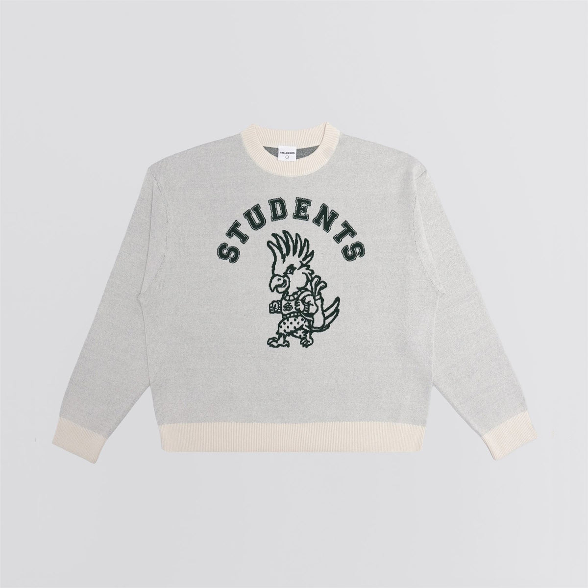 Chip Knit Crew Sweater Cream