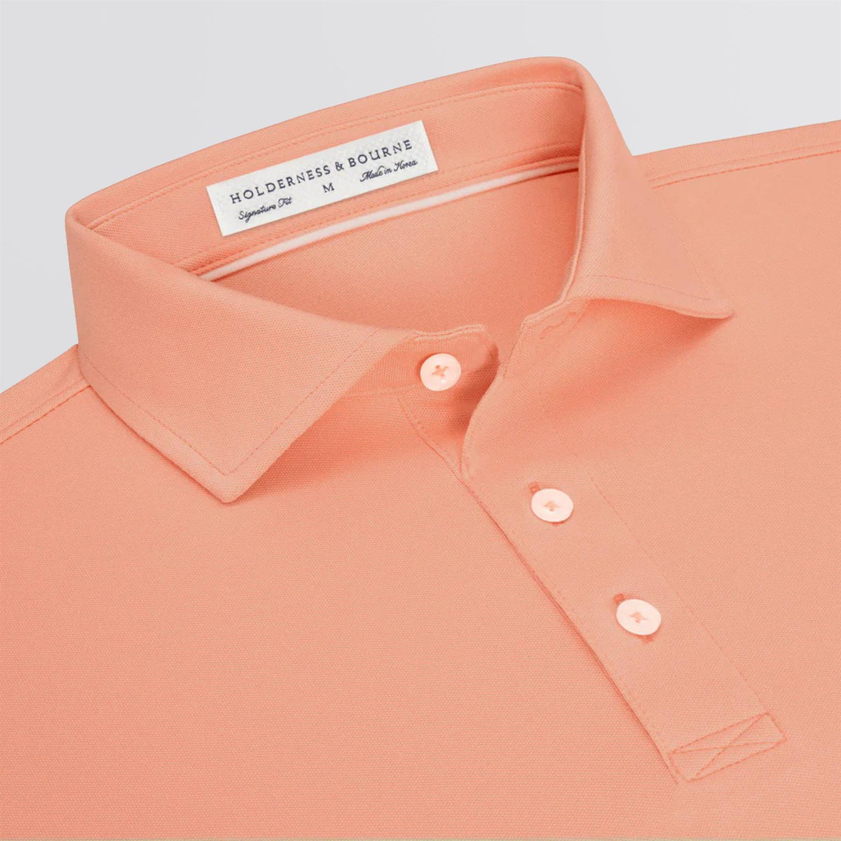 The Macdonald Knit Polo Nectarine