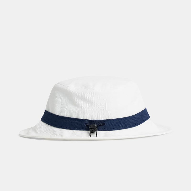 Lukas Polyester Twill Bucket Hat White