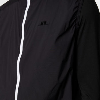 J.Lindeberg Ash Light Packable Wind Pro Vest Black | TRENDYGOLF USA